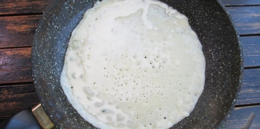 Фото приготовления рецепта: Блинчики с картошкой и грибами - шаг №11