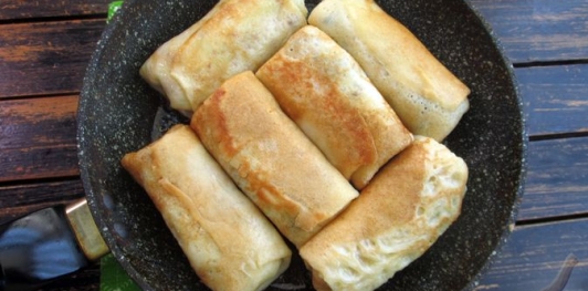 Фото приготовления рецепта: Блинчики с картошкой и грибами - шаг №30