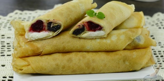 Фото приготовления рецепта: Блинчики с тремя начинками - шаг №35