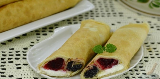 Фото приготовления рецепта: Блинчики с тремя начинками - шаг №36