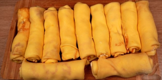 Фото приготовления рецепта: Блинчики с творожной начинкой, в шоколаде - шаг №18