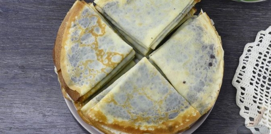 Фото приготовления рецепта: Блины с маковой начинкой - шаг №26