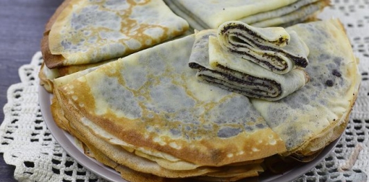 Фото приготовления рецепта: Блины с маковой начинкой - шаг №29