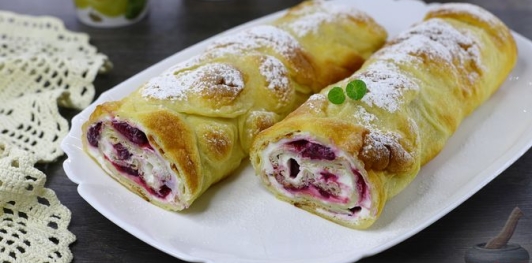 Фото приготовления рецепта: Финский блинный рулет - шаг №24