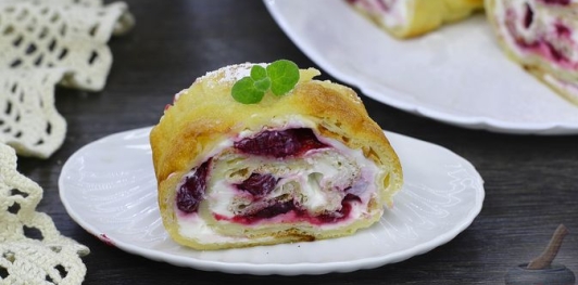 Фото приготовления рецепта: Финский блинный рулет - шаг №26