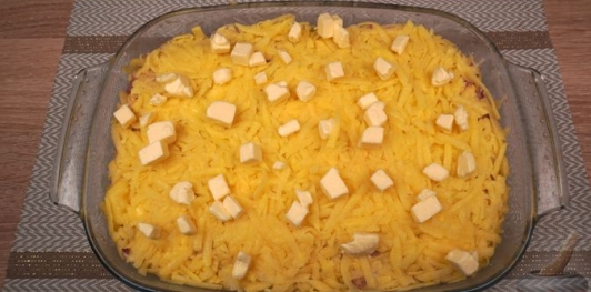 Фото приготовления рецепта: Картофельно-мясная запеканка Харя - шаг №15