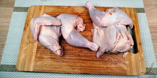 Фото приготовления рецепта: Курица по-черкесски - шаг №3