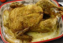 Курица, приготовленная на соли