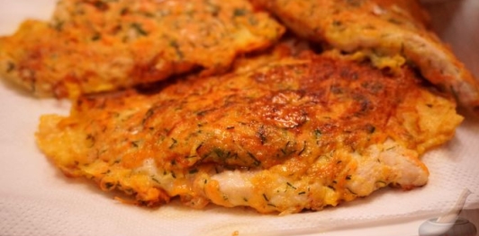 Фото приготовления рецепта: Куриные отбивные в морковном кляре - шаг №15