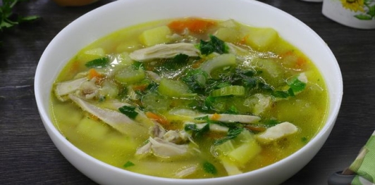 Фото приготовления рецепта: Куриный суп с сельдереем - шаг №22