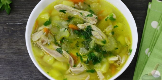 Фото приготовления рецепта: Куриный суп с сельдереем - шаг №21