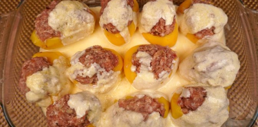 Фото приготовления рецепта: Лодочки из картофеля с фаршем (в духовке) - шаг №10