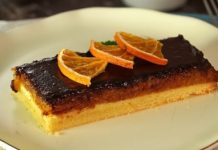 Мазурек с апельсином и шоколадом