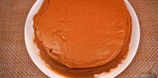 Фото приготовления рецепта: Ореховый торт с кофейным кремом - шаг №23