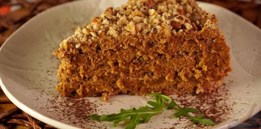 Фото приготовления рецепта: Ореховый торт с кофейным кремом - шаг №26