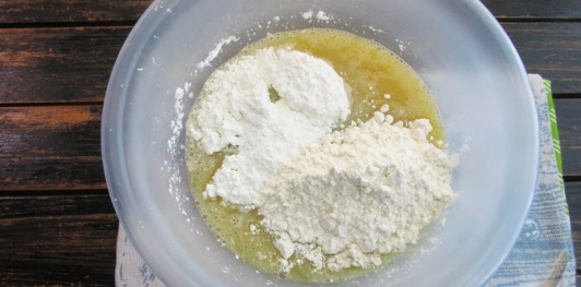 Фото приготовления рецепта: Овощные блины по-корейски - шаг №8