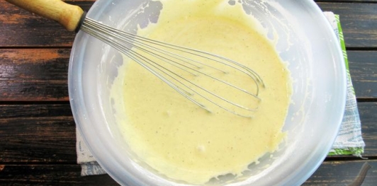 Фото приготовления рецепта: Овощные блины по-корейски - шаг №9