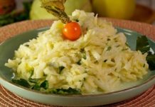 Салат с кольраби и яблоками