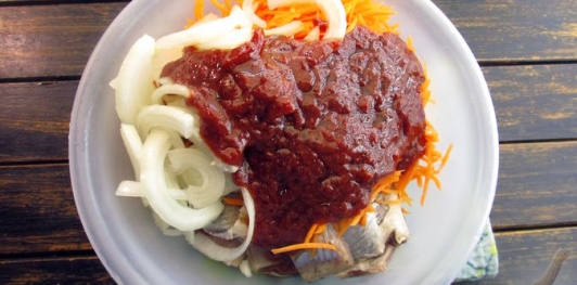 Фото приготовления рецепта: Селёдка по-корейски - шаг №9