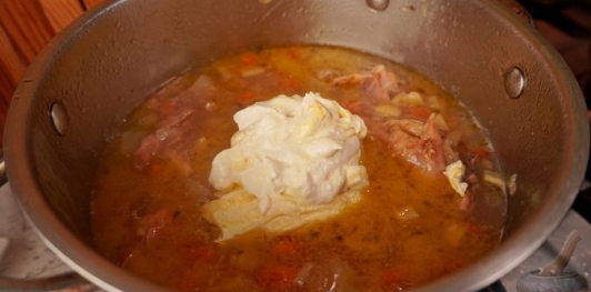 Фото приготовления рецепта: Суп с кроликом и кольраби - шаг №19