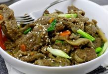 Жареная говядина по-корейски