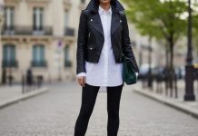 Элегантность на грани контрастов: как правильно сочетать леггинсы с дерзкой обувью