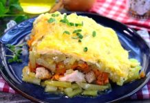 Картофельная запеканка с курицей