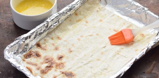 Фото приготовления рецепта: Ленивая пахлава из лаваша - шаг №4