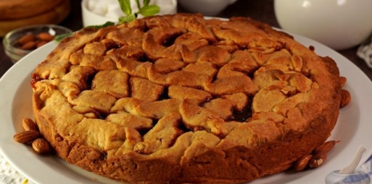 Фото приготовления рецепта: Линцский пирог с клубничным джемом - шаг №18