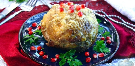 Фото приготовления рецепта: Мясной шар "Сюрприз" с грибами - шаг №41