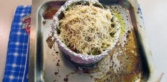 Фото приготовления рецепта: Мясной шар "Сюрприз" с грибами - шаг №38