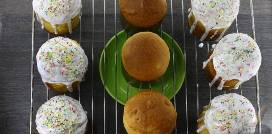 Фото приготовления рецепта: Пасхальные куличи "Ночная паска" - шаг №27