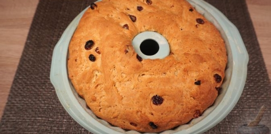 Фото приготовления рецепта: Польский пасхальный кулич на нутряном жире и сливочном масле - шаг №19