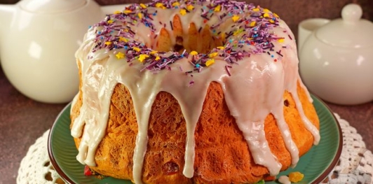 Фото приготовления рецепта: Польский пасхальный кулич на нутряном жире и сливочном масле - шаг №24