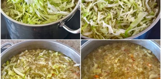 Фото приготовления рецепта: Щи из свежей капусты - шаг №3