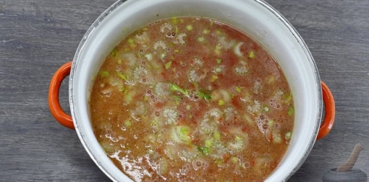 Фото приготовления рецепта: Суп с фаршем и нутом - шаг №10