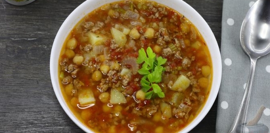 Фото приготовления рецепта: Суп с фаршем и нутом - шаг №19