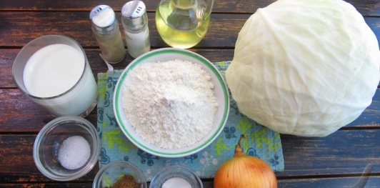 Фото приготовления рецепта: Жареные ленивые пирожки с капустой - шаг №1