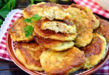 Жареные ленивые пирожки с капустой