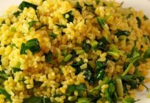 Булгур-пилав с черемшой