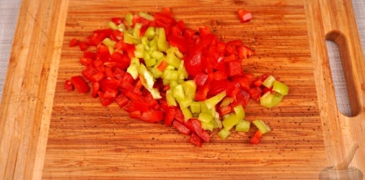 Фото приготовления рецепта: Кармашки из свинины с лечо - шаг №5