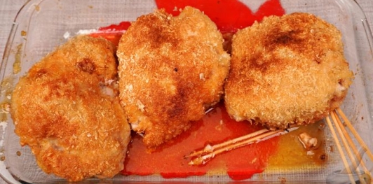 Фото приготовления рецепта: Кармашки из свинины с лечо - шаг №21