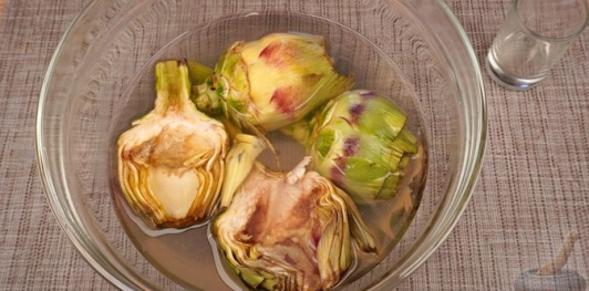 Фото приготовления рецепта: Крем-суп из артишоков - шаг №3