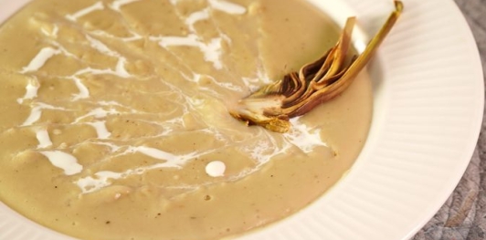 Фото приготовления рецепта: Крем-суп из артишоков - шаг №18