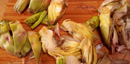 Фото приготовления рецепта: Крем-суп из артишоков - шаг №7