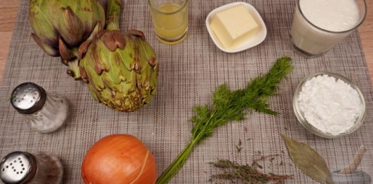 Фото приготовления рецепта: Крем-суп из артишоков - шаг №1