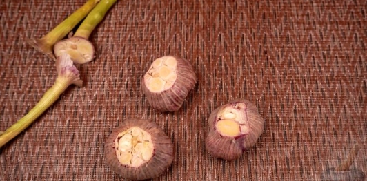 Фото приготовления рецепта: Лабне с печеным молодым чесноком и зеленью - шаг №2