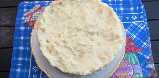 Фото приготовления рецепта: Ленивый торт "Наполеон" из слоёного теста - шаг №19