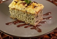 Маковый торт c масляно-заварным кремом