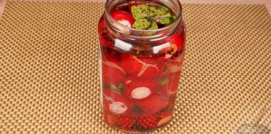 Фото приготовления рецепта: Маринованный редис - шаг №13